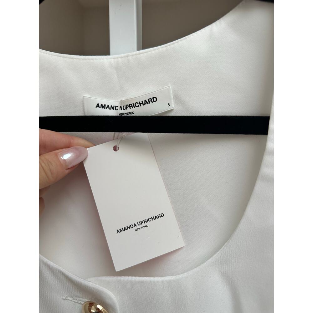 NEW NWT Amanda Uprichard Kya Romper White size Small - Picture 6 of 8
